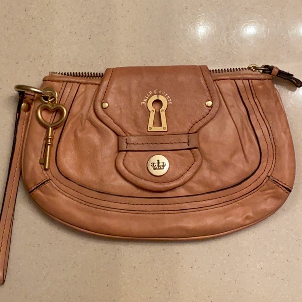 Leather Juicy Couture wristlet